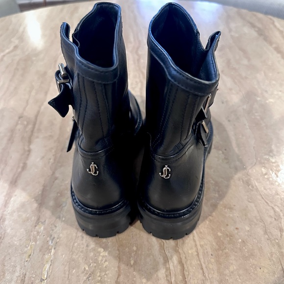 JIMMY CHOO Youth II Buckled Leather Ankle Boot - Picture 11 of 12